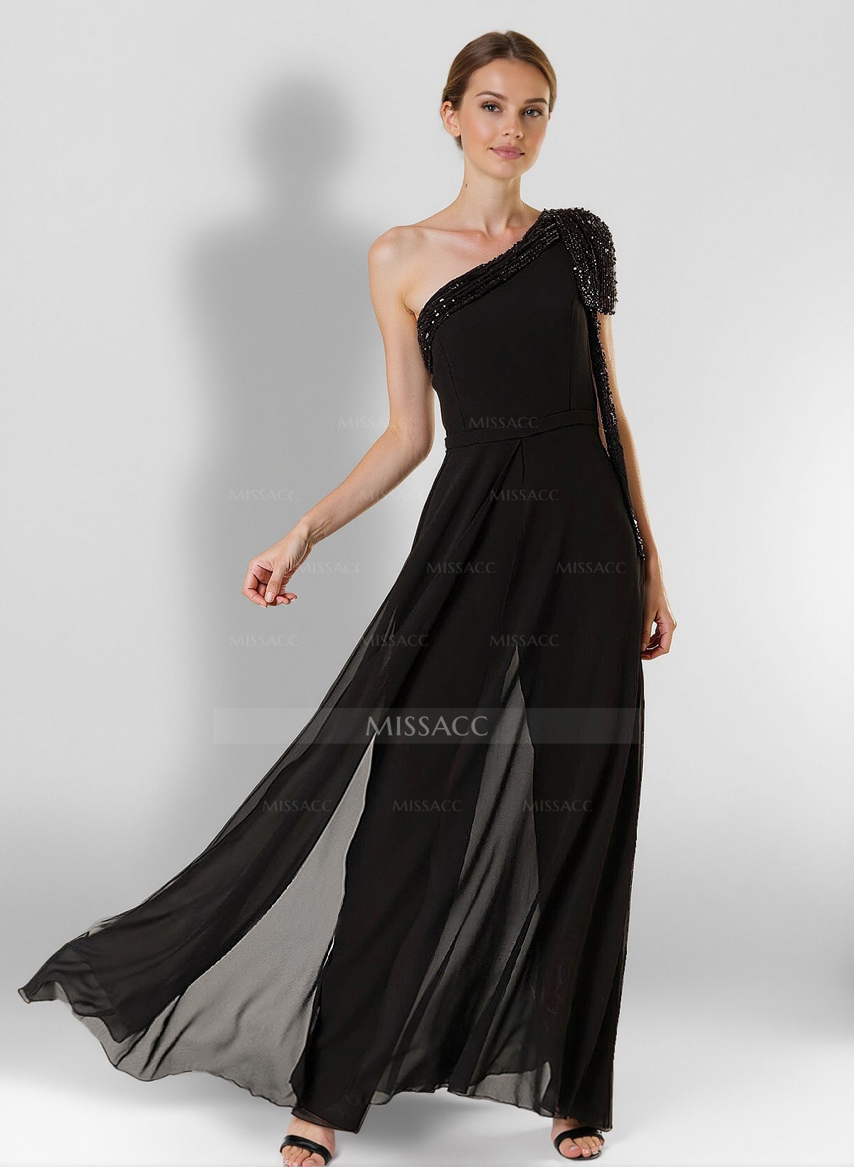 Jumpsuit/Pantsuit Chiffon Mother Of The Bride Dresses With Sequins