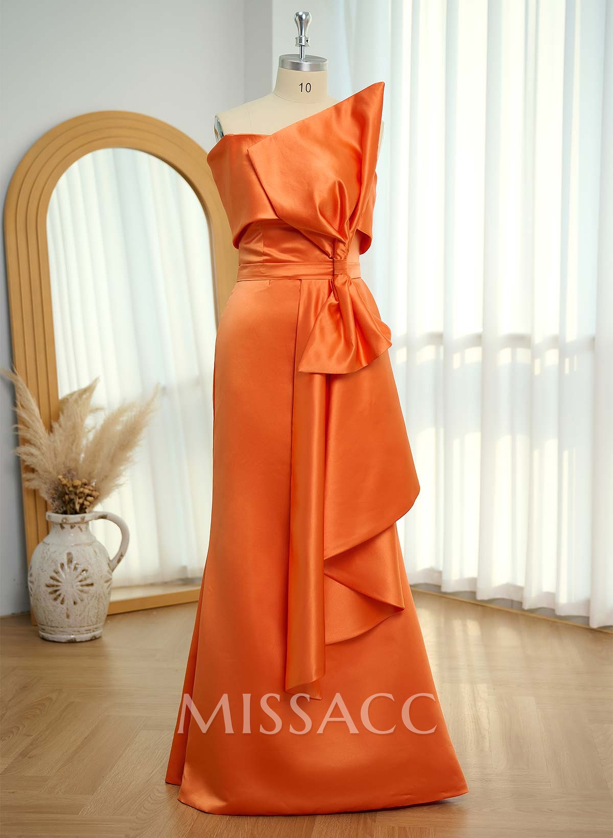 Sheath/Column Satin Mother Of The Bride Dresses With Bow(s)