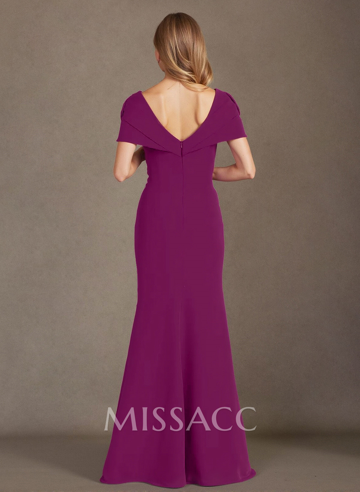 A-Line V-Neck Sleeveless Floor-Length Elastic Satin Mother Of The Bride Dresses