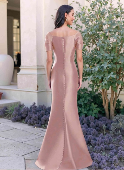Trumpet/Mermaid Scoop Neck Sleeveless Satin Mother Of The Bride Dresses