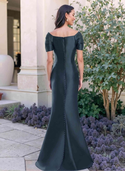 Trumpet/Mermaid Scoop Neck Sleeveless Satin Mother Of The Bride Dresses