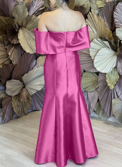 Trumpet/Mermaid Satin Mother Of The Bride Dresses With Bow(s)