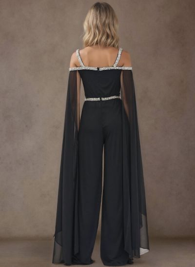 Jumpsuit/Pantsuit Chiffon/Elastic Satin Mother Of The Bride Dresses