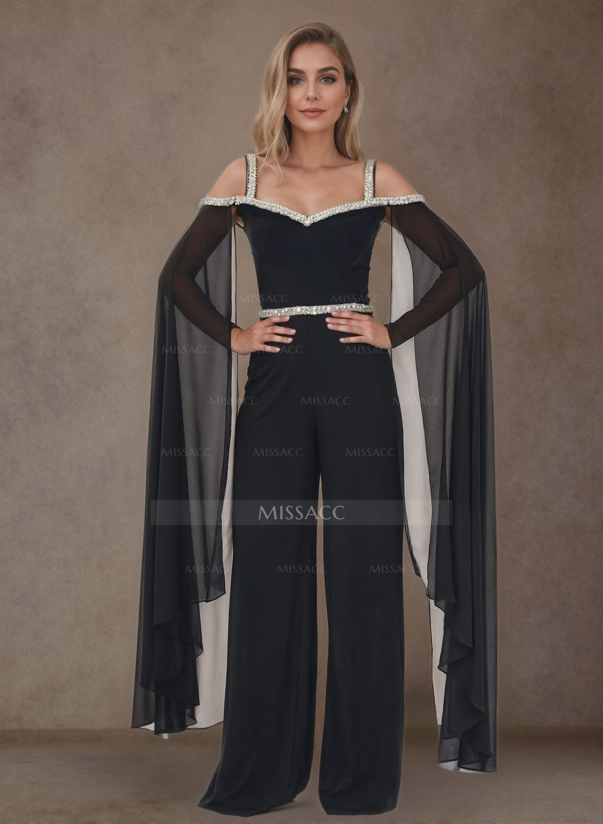 Jumpsuit/Pantsuit Chiffon/Elastic Satin Mother Of The Bride Dresses