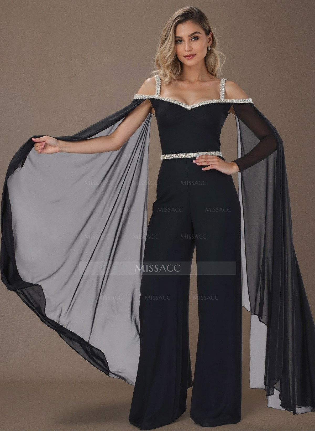 Jumpsuit/Pantsuit Chiffon/Elastic Satin Mother Of The Bride Dresses