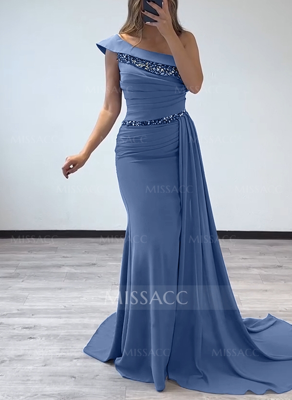 Sheath/Column Chiffon Mother Of The Bride Dresses With High Split