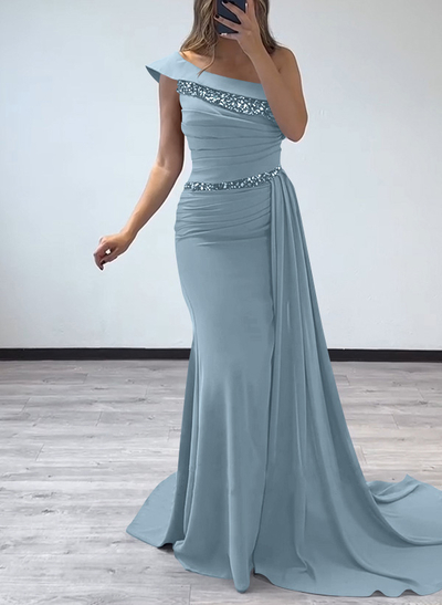 Sheath/Column Chiffon Mother Of The Bride Dresses With High Split