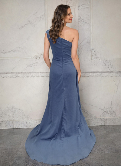 Sheath/Column Chiffon Mother Of The Bride Dresses With High Split