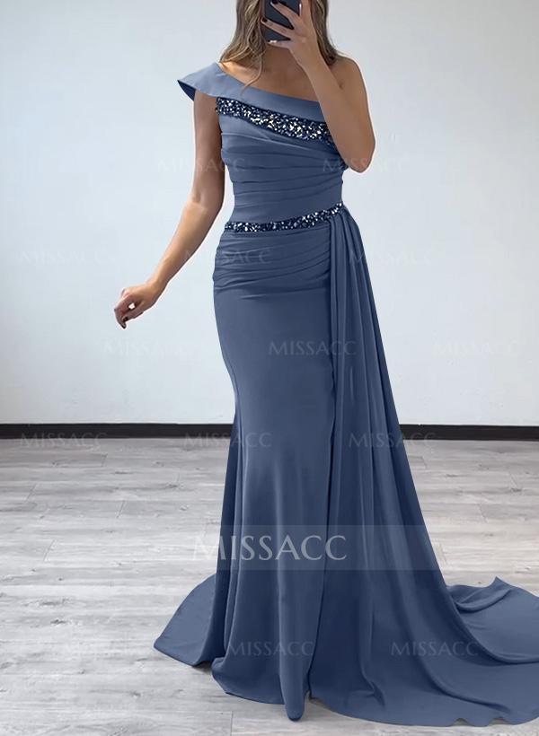 Sheath/Column Chiffon Mother Of The Bride Dresses With High Split