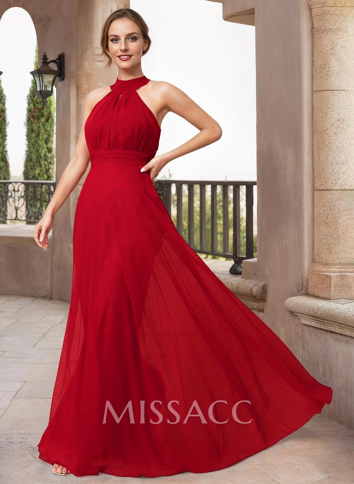 A-Line Halter Sleeveless Floor-Length Chiffon Mother Of The Bride Dresses A-Line Halter Sleeveless Floor-Length Chiffon Mother Of The Bride Dresses