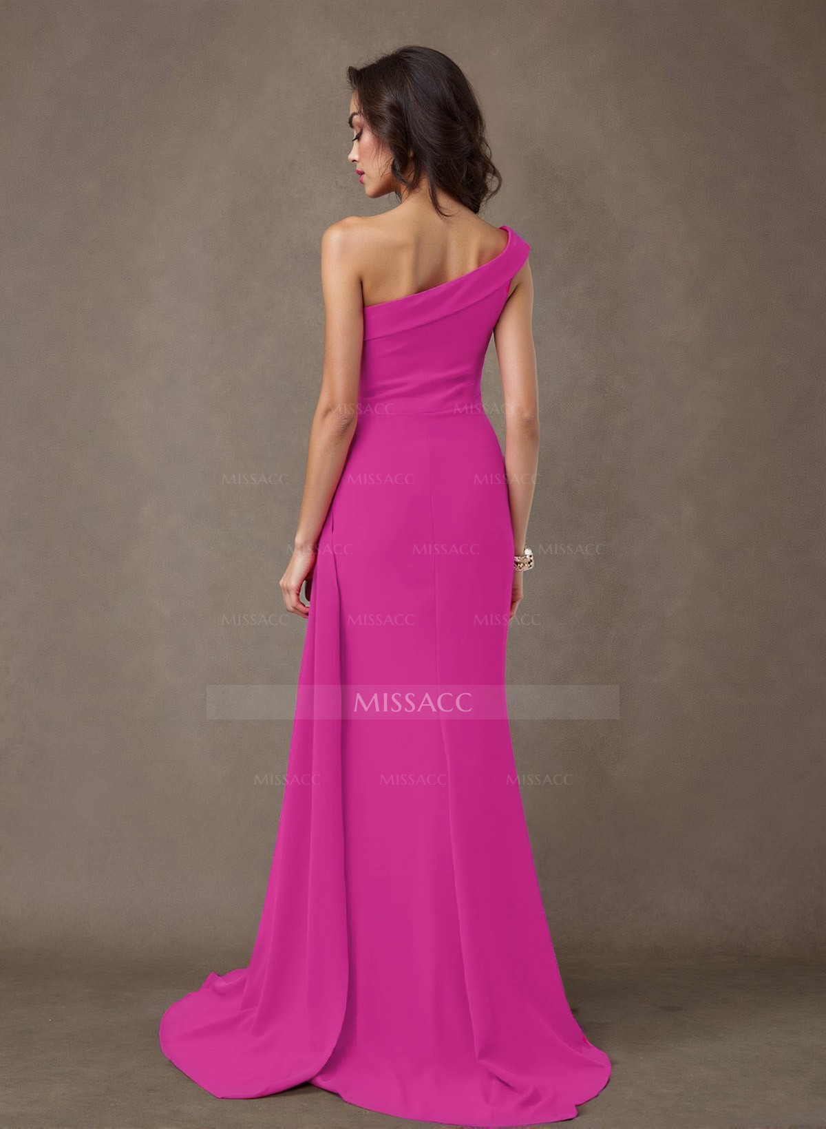 Sheath/Column Elastic Satin Mother Of The Bride Dresses With High Split