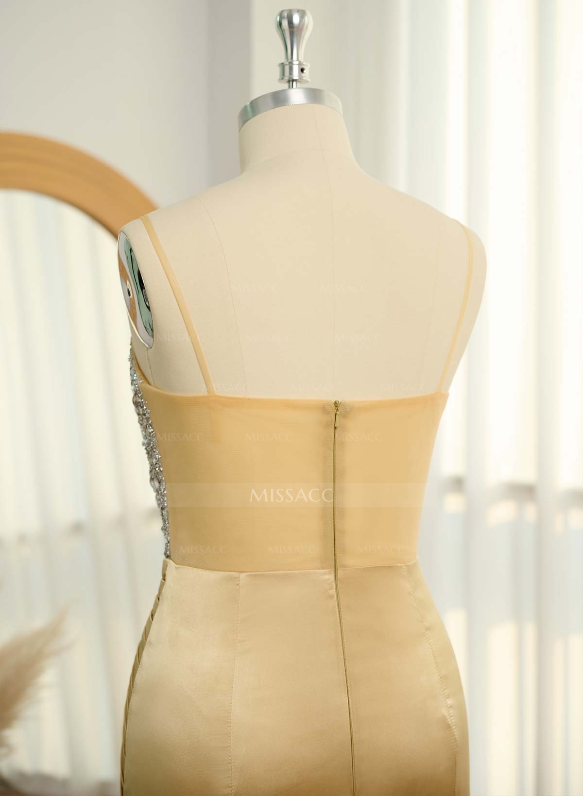 Trumpet/Mermaid Sweetheart Sleeveless Silk Like Satin Prom Dresses