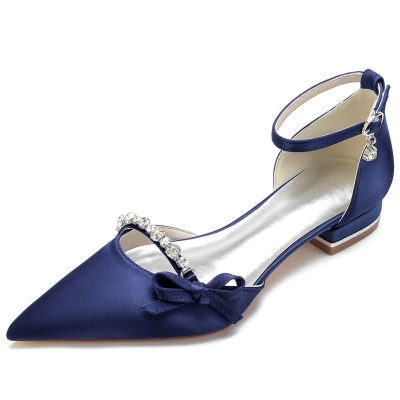 Low Heel Low Heel Wedding Shoes With Bowknot