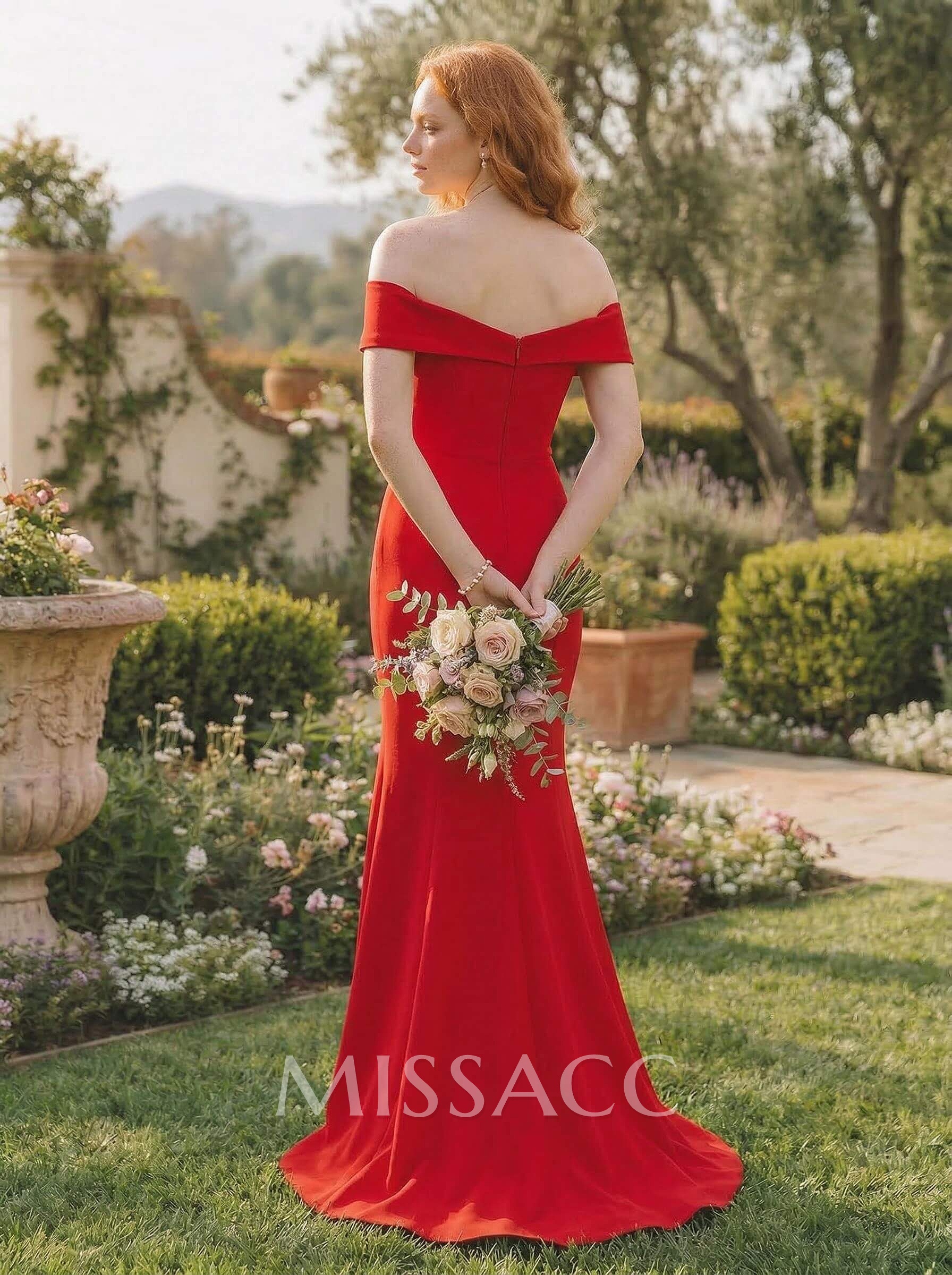 Trumpet/Mermaid Sweep Train Elastic Satin Bridesmaid Dresses