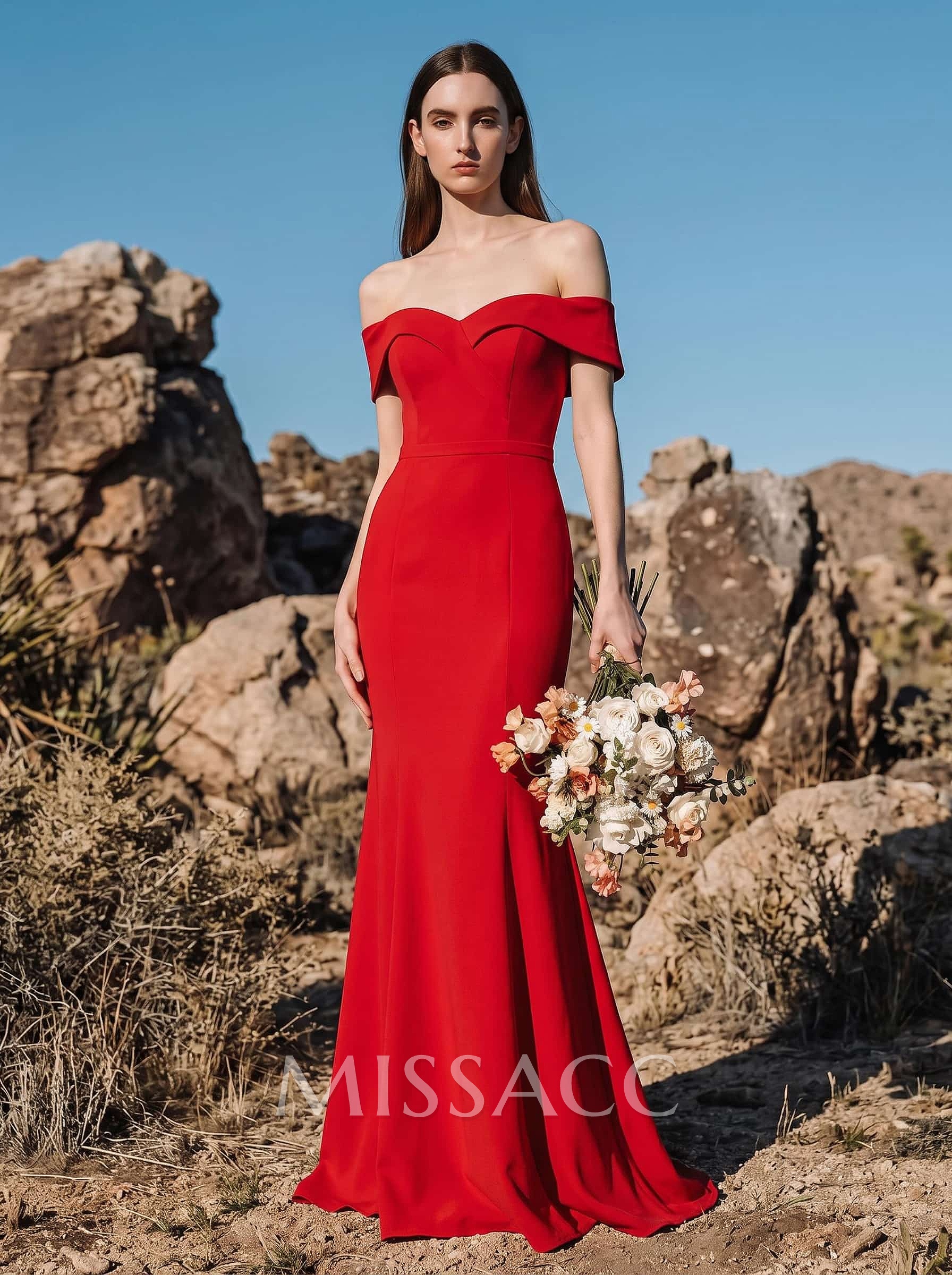 Trumpet/Mermaid Sweep Train Elastic Satin Bridesmaid Dresses Trumpet/Mermaid Sweep Train Elastic Satin Bridesmaid Dresses