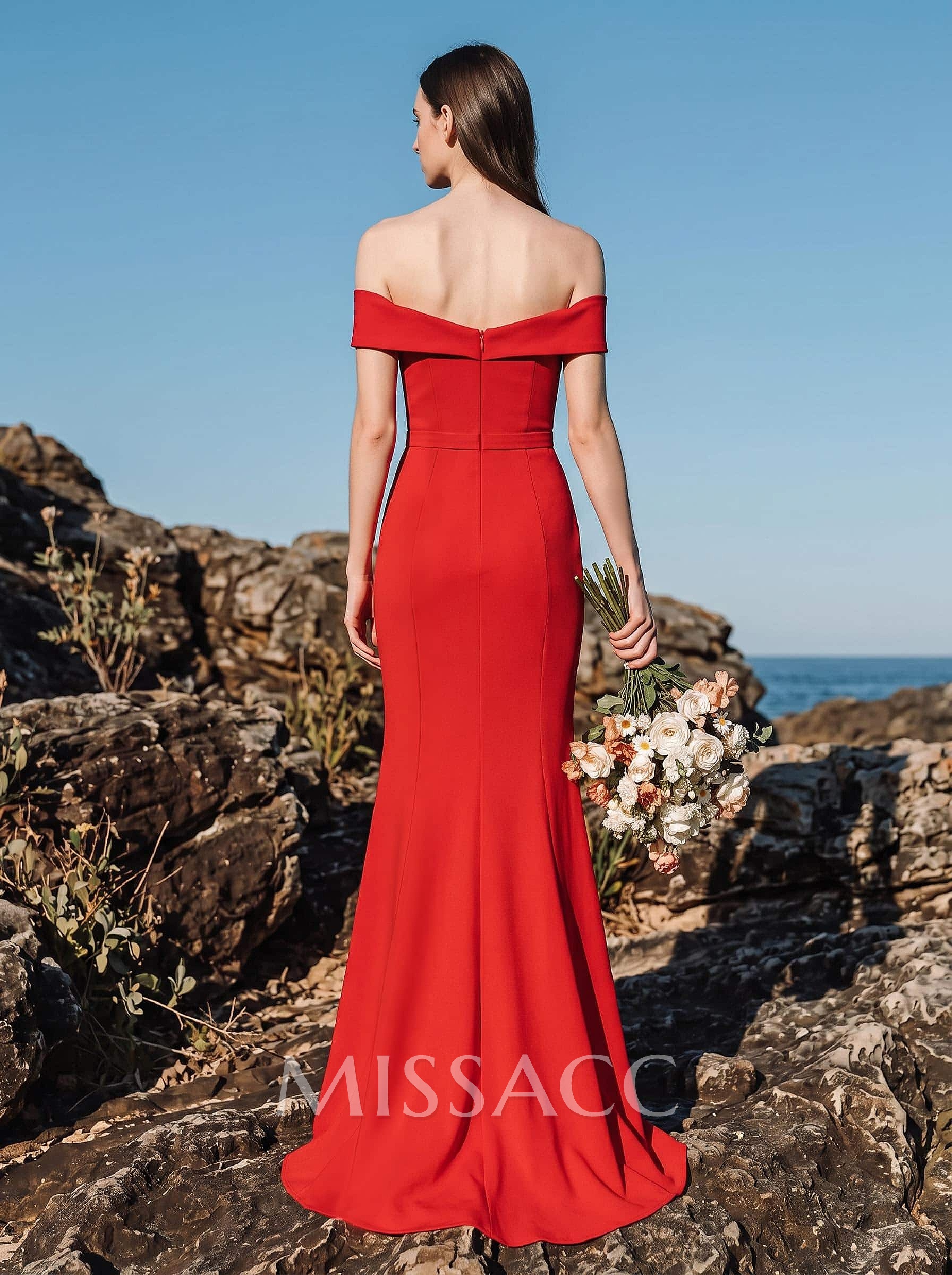 Trumpet/Mermaid Sweep Train Elastic Satin Bridesmaid Dresses Trumpet/Mermaid Sweep Train Elastic Satin Bridesmaid Dresses