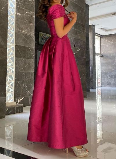 A-Line Satin Mother Of The Bride Dresses With Pleated/High Split