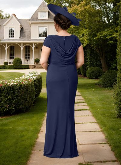 Sheath/Column V-Neck Sleeveless Chiffon Mother Of The Bride Dresses