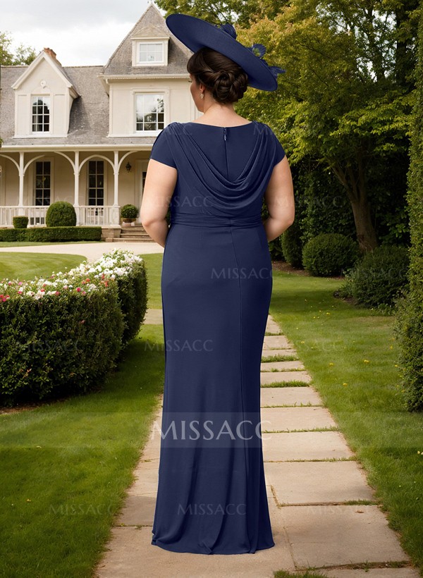 Sheath/Column V-Neck Sleeveless Chiffon Mother Of The Bride Dresses