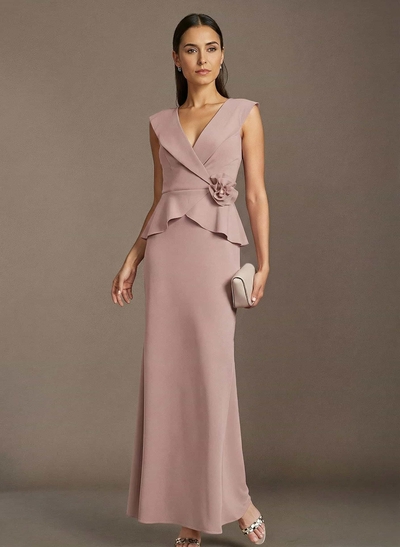 Trumpet/Mermaid Elastic Satin Mother Of The Bride Dresses With Flower(s)