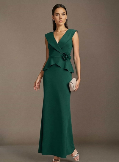 Trumpet/Mermaid Elastic Satin Mother Of The Bride Dresses With Flower(s)