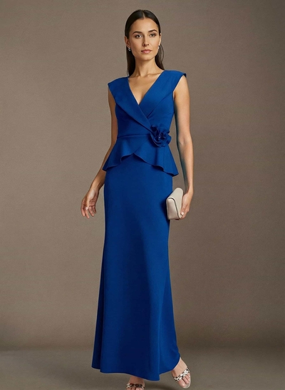 Trumpet/Mermaid Elastic Satin Mother Of The Bride Dresses With Flower(s)