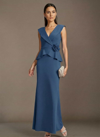 Trumpet/Mermaid Elastic Satin Mother Of The Bride Dresses With Flower(s)