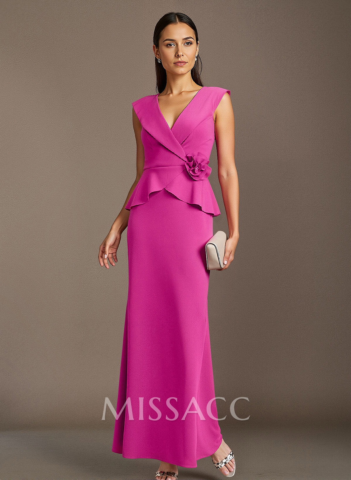 Trumpet/Mermaid Elastic Satin Mother Of The Bride Dresses With Flower(s)
