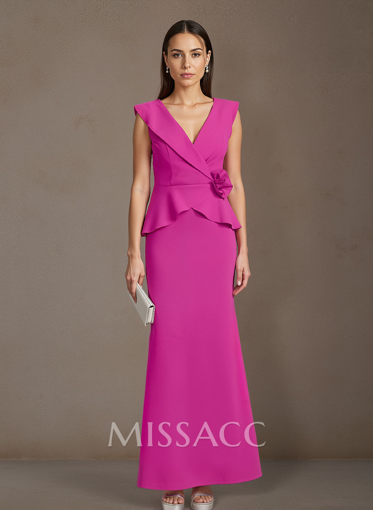 Trumpet/Mermaid Elastic Satin Mother Of The Bride Dresses With Flower(s)