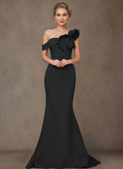 Trumpet/Mermaid Elastic Satin Mother Of The Bride Dresses With Ruffle