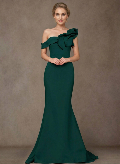 Trumpet/Mermaid Elastic Satin Mother Of The Bride Dresses With Ruffle