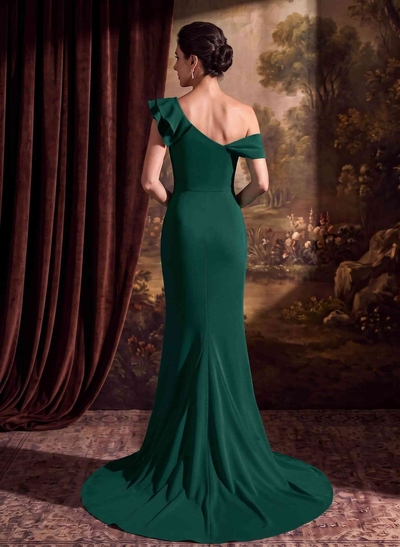 Trumpet/Mermaid Elastic Satin Mother Of The Bride Dresses With Ruffle