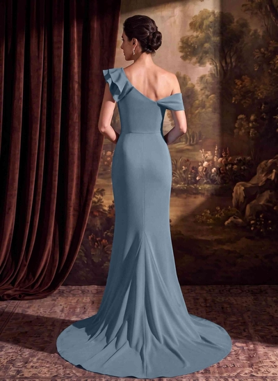 Trumpet/Mermaid Elastic Satin Mother Of The Bride Dresses With Ruffle