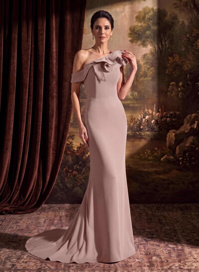 Trumpet/Mermaid Elastic Satin Mother Of The Bride Dresses With Ruffle