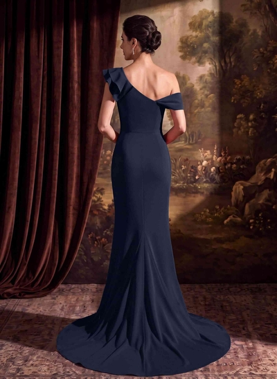 Trumpet/Mermaid Elastic Satin Mother Of The Bride Dresses With Ruffle