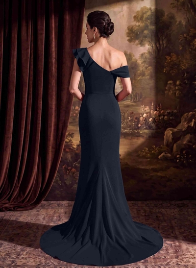 Trumpet/Mermaid Elastic Satin Mother Of The Bride Dresses With Ruffle