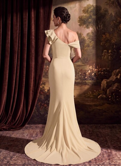 Trumpet/Mermaid Elastic Satin Mother Of The Bride Dresses With Ruffle
