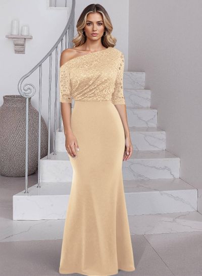 Trumpet/Mermaid Elastic Satin Mother Of The Bride Dresses With Sequins/Lace