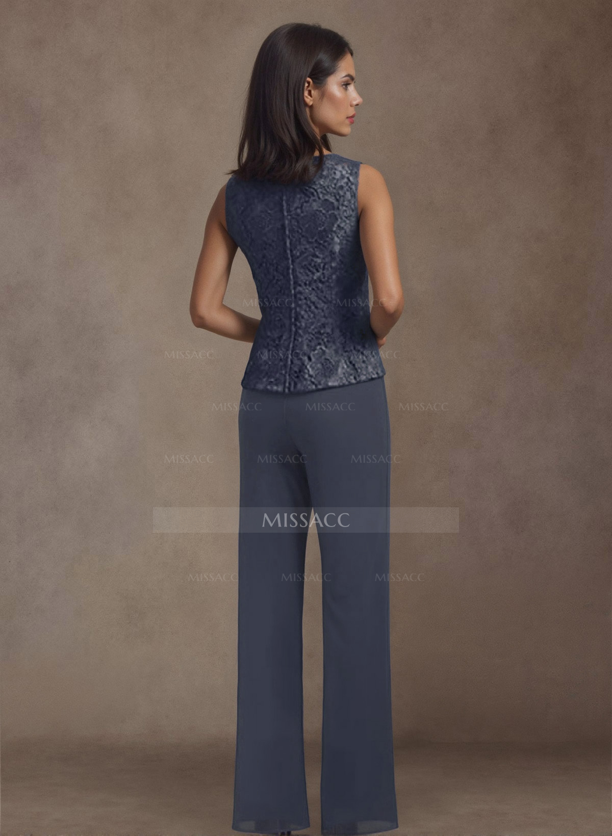 Jumpsuit/Pantsuit Chiffon Mother Of The Bride Dresses With Lace