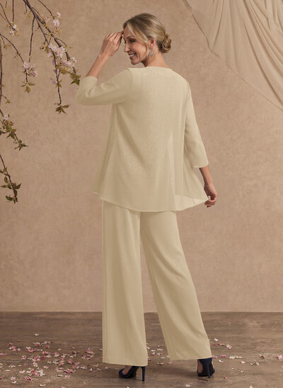 Jumpsuit/Pantsuit Chiffon Mother Of The Bride Dresses With Lace