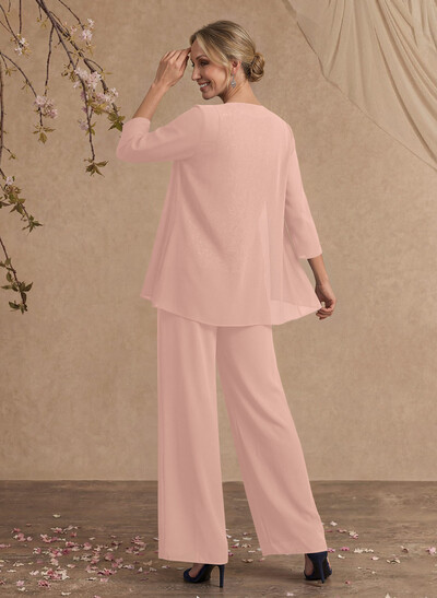 Jumpsuit/Pantsuit Chiffon Mother Of The Bride Dresses With Lace