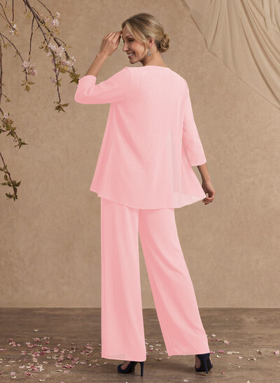 Jumpsuit/Pantsuit Chiffon Mother Of The Bride Dresses With Lace