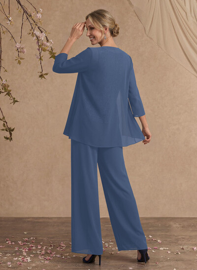 Jumpsuit/Pantsuit Chiffon Mother Of The Bride Dresses With Lace