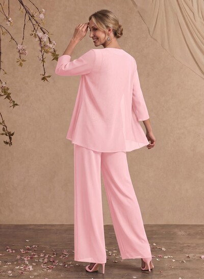 Jumpsuit/Pantsuit Chiffon Mother Of The Bride Dresses With Lace