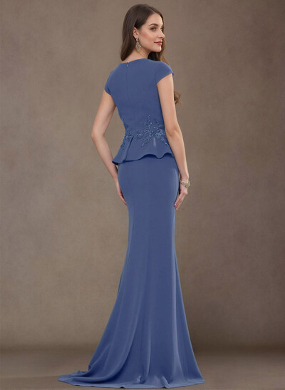 Trumpet/Mermaid Elastic Satin Mother Of The Bride Dresses With Ruffle/Lace