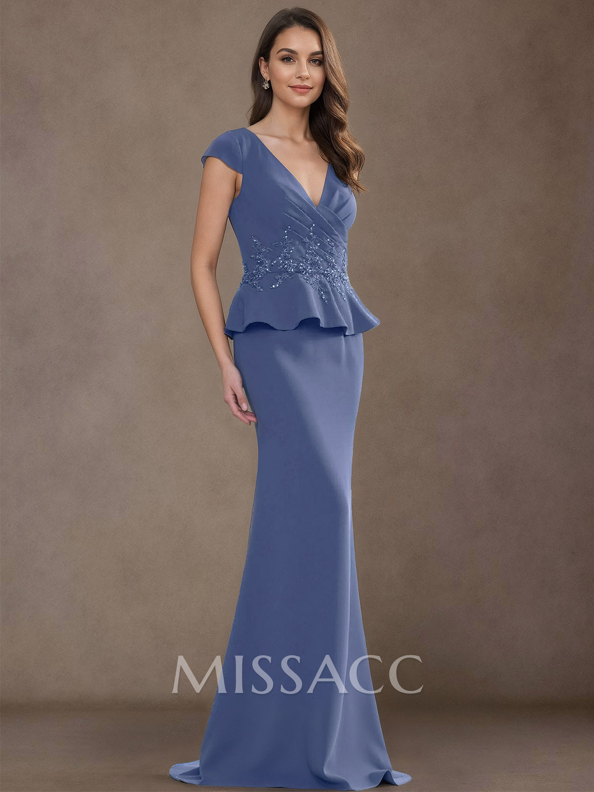 Trumpet/Mermaid Elastic Satin Mother Of The Bride Dresses With Ruffle/Lace