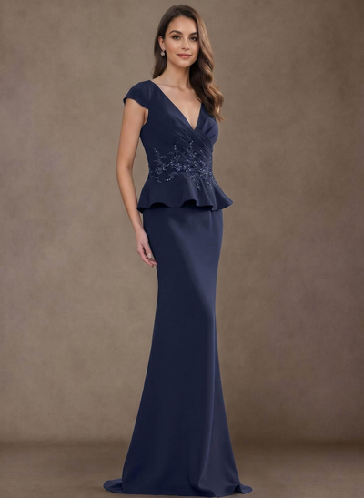 Trumpet/Mermaid Elastic Satin Mother Of The Bride Dresses With Ruffle/Lace