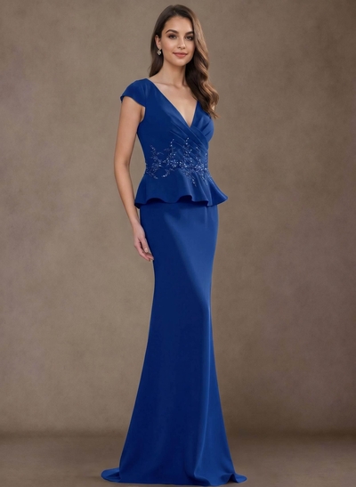 Trumpet/Mermaid Elastic Satin Mother Of The Bride Dresses With Ruffle/Lace