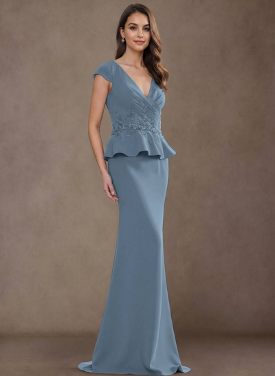 Trumpet/Mermaid Elastic Satin Mother Of The Bride Dresses With Ruffle/Lace