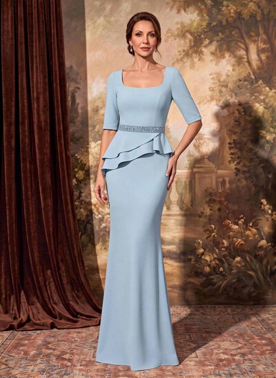 Trumpet/Mermaid Elastic Satin Mother Of The Bride Dresses With Ruffle